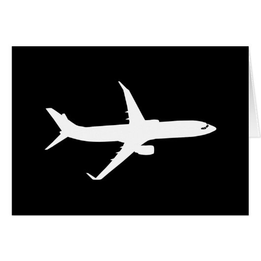 航空機ジェットライナーシルエッ飛んでいるト黒デコー (正面横)