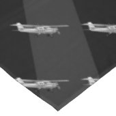 航空機セスナシルエット飛んでいるブラック日が差すこと テーブルクロス (アングル)