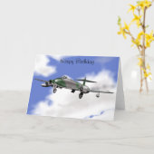 航空機デザインカード カード (黄色い花)