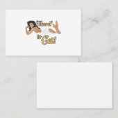 航空機ノーズアート懸命が贈り物アイディア 名刺 (正面/裏面)