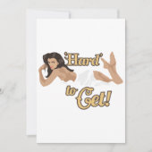 航空機ノーズアート懸命が贈り物アイディア 招待状 (正面)