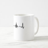 航空機ハートビートファイターのジェットギフト コーヒーマグカップ (正面右)