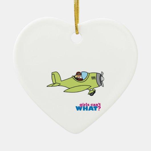 航空機パイロット セラミックオーナメント (正面)