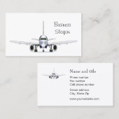 航空機パイロット 名刺 (正面/裏面)