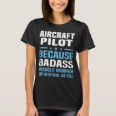航空機パイロット Tシャツ (正面)
