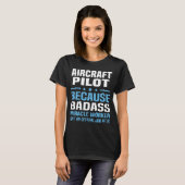 航空機パイロット Tシャツ (正面フル)