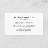 航空機パルス名刺 名刺 (裏面)