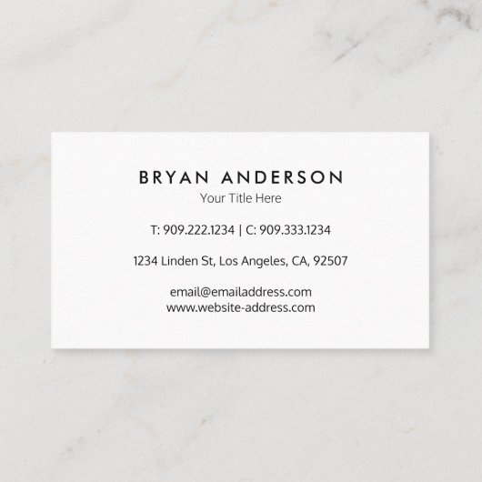 航空機パルス名刺 名刺 (裏面)