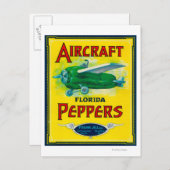 航空機ペッパーラベル ポストカード (正面/裏面)