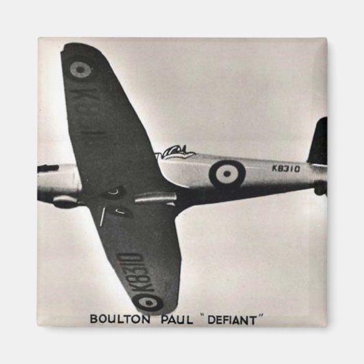 航空機マグネット – Boulton Paul Deviant マグネット (正面)