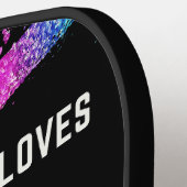 航空機マーシャラーただの男の子おもしろいことわざ引用文 ピックルボールラケット (左詳細)