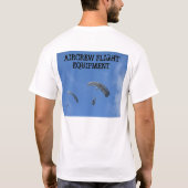 航空機乗務員飛行装置のワイシャツ Tシャツ (裏面)