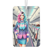 航空機乗務員#1 カーエアーフレッシュナー (裏面)