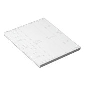 航空機乗組員フライトデッキノートカード(縦) 4 ノートパッド (アングル)