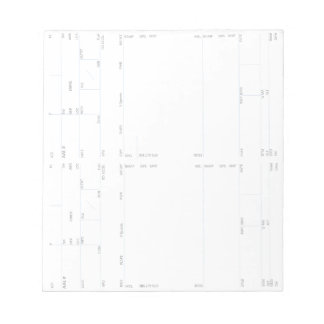 航空機乗組員フライトデッキノートカード（縦） 4 ノートパッド