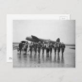 航空機乗組員106ランカスター爆撃機RAF ポストカード (正面/裏面)