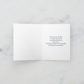 航空機付きマラードアヒルありがとう悔やみや弔慰 カード (内部)