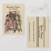 航空機付き名刺ヴィンテージ 名刺 (正面/裏面)