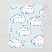 航空機初誕生日タイムカプセルメッセージカード (裏面)