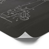 航空機型1932年特許技術シャルボード ポスター (角)