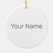 航空機心拍レトロパイロットヴィンテージ周波数 セラミックオーナメント (裏面)