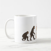 航空機技術者の進化おもしろい整備士 コーヒーマグカップ (左)