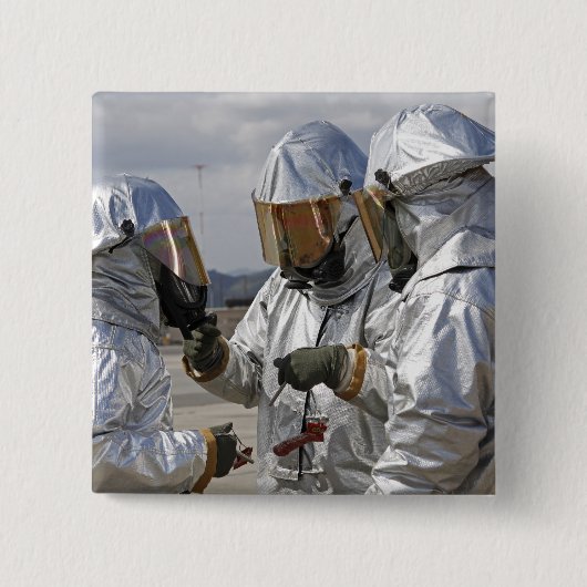 航空機救助消防海兵隊 缶バッジ (正面)