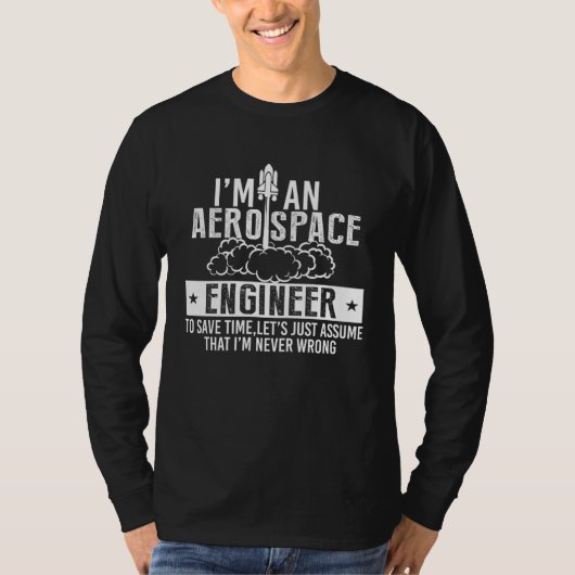 航空機整備エンジニア エンジニアリング Tシャツ (正面)