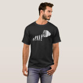 航空機整備士の進化 面白い 飛行機 メンテナンス Tシャツ (正面フル)
