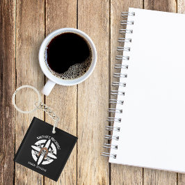 航空機整備士タイポグラフィ、スカルパイロット、航空 キーホルダー