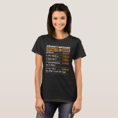 航空機整備士時給サルカスティ Tシャツ (正面フル)