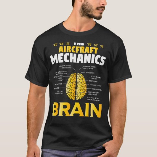 航空機整備士脳航空3 Tシャツ (正面)
