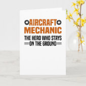 航空機整備士航空技術者 カード (黄色い花)