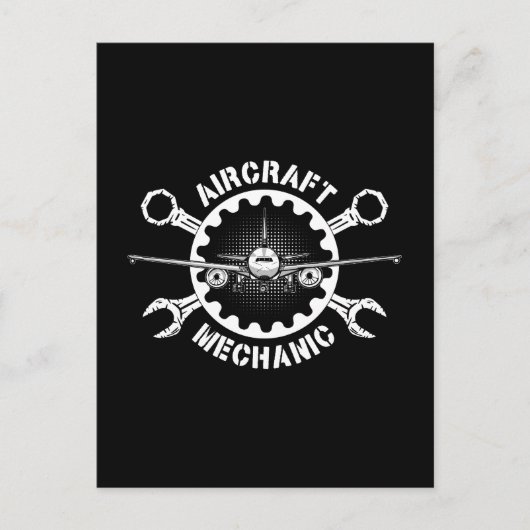 航空機整備士飛行機航空愛飛行機 シーズンポストカード (正面)
