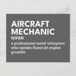 航空機整備士-おもしろい定義 シーズンポストカード