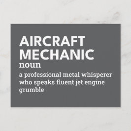航空機整備士-おもしろい定義 シーズンポストカード