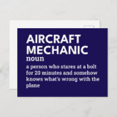 航空機整備士 – ジョブ定義カード シーズンポストカード (正面/裏面)