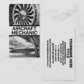 航空機整備士 名刺 (正面/裏面)