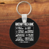航空機整備士-数々の整備士タスクt - s キーホルダー (正面)
