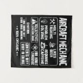 航空機整備士-整備士数々のタスクt - s タペストリー (正面(横))