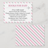 航空機旅行簿ベビー書請求カード エンクロージャーカード (正面/裏面)