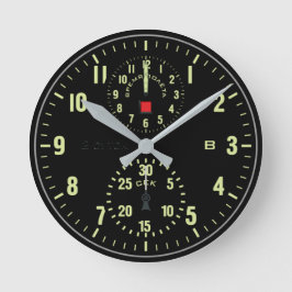 航空機時計 ラウンド壁時計