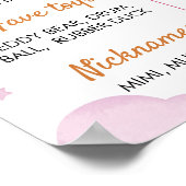 航空機最初の誕生日フォトマイルストーンポスター ポスター (角)