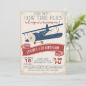 航空機最初の誕生日招待状ボーイ 招待状 (スタンド正面)