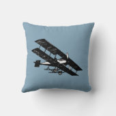 航空機機飛んでいる械枕 クッション (裏面)