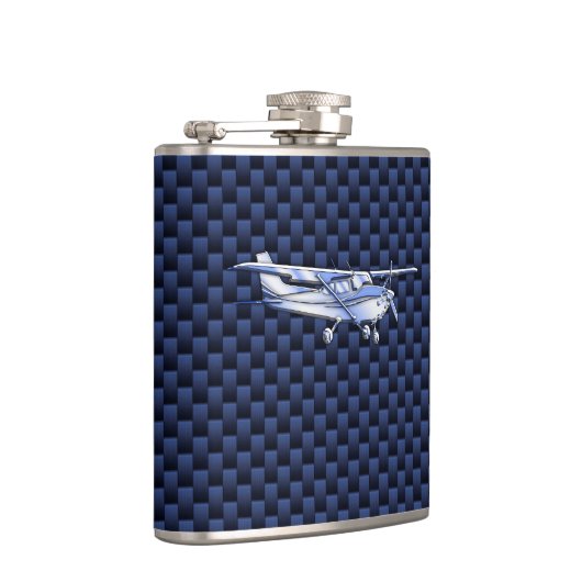 航空機用クラシッククロムセスナ飛んでいる炭素繊維 フラスク (右)