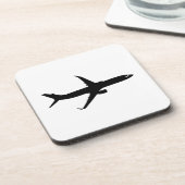 航空機用ジェットライナーのシャドーカスタマイズフフライカラー コースター (左側)