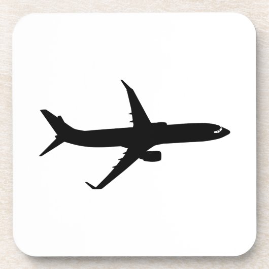 航空機用ジェットライナーのシャドーカスタマイズフフライカラー コースター (正面)