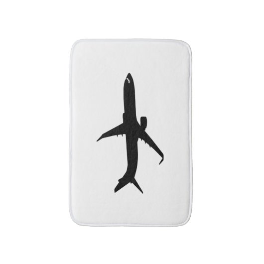 航空機用ジェットライナーのシャドーカスタマイズフフライカラー バスマット (正面縦)