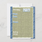 航空機用ジェット機パーティの招待状 招待状 (裏面)